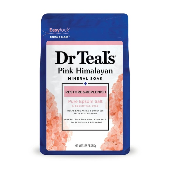 Dr Teal’s Restore & Replenish Pink Himalayan Salt Soak with Pure Epsom Salt NWT - Picture 1 of 1